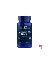 Life Extension Vitamin B3 Niacin 500 mg В подкрепа на сърдечно-съдовата система