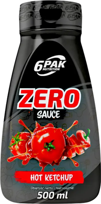 6PAK Nutrition Sauce Zero Hot Ketchup Сос Пикантен Кетчуп - 500 мл