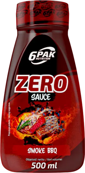 6PAK Nutrition Sauce Zero Smoke BBQ Барбекю Сос - 500 мл