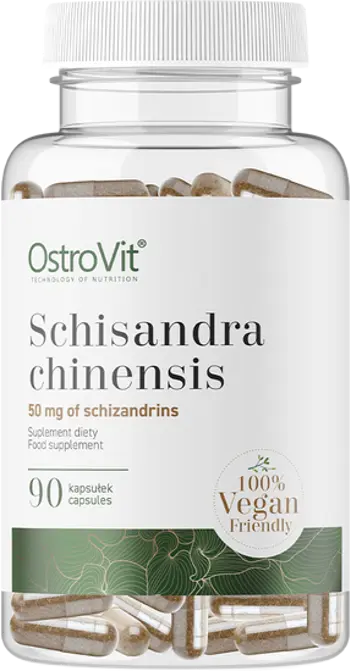 OstroVit Schisandra Chinensis 500 мг Vege Шизандра - 90 капсули, 90 дози
