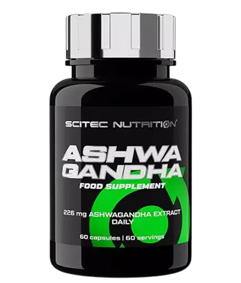 SCITEC Ashwagandha 226 мг Eкстракт от Kорен на Aшваганда - 60 капсули, 60 дози