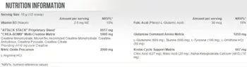 SCITEC Attack 2.0 Предтренировъчен Азотен Бустър - 320 грама, 32 дози