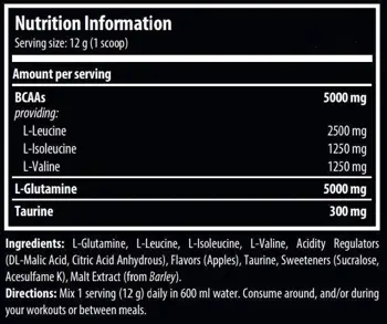 SCITEC BCAA + Glutamine Xpress L-Левцин, L-Изолевцин, L-Валин и Глутамин - 300 грама, 25 дози