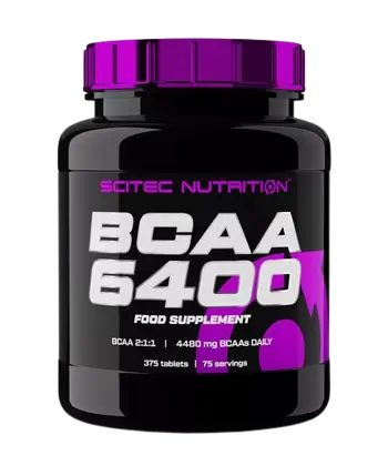 SCITEC BCAA 6400 мг Левцин, Изолевцин и Валин