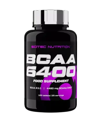 SCITEC BCAA 6400 мг Левцин, Изолевцин и Валин