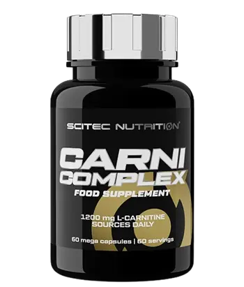 SCITEC Carni Complex 1200 мг Л-Карнитин Комплекс - 60 капсули, 60 дози