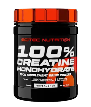 SCITEC Creatine 100% Pure Monohydrate Kреатин Mонохидрат - 300 грама, 60 дози