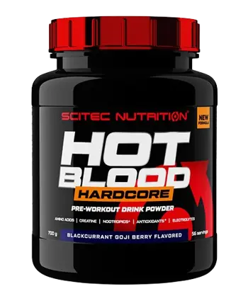 SCITEC Hot Blood Hardcore Предтренировъчен Азотен Бустър