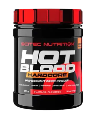 SCITEC Hot Blood Hardcore Предтренировъчен Азотен Бустър