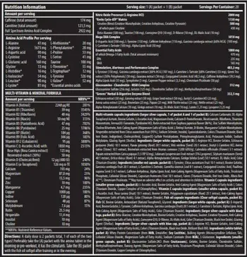 SCITEC Monster Pak Спортни Мултивитамини - 40 пакета, 20 дози