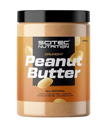 SCITEC Peanut Butter Crunchy 100% Натурално Фъстъчено Масло