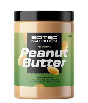 SCITEC Peanut Butter Smooth 100% Натурално Фъстъчено Масло