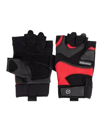 SCITEC RED Style Leather Gloves Спортни Ръкавици От Кожа