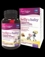 Sea Licious Omega 3 Belly To Baby DHA for Pregnant Women 816 mg 60 Гел капсули, 60 Дози