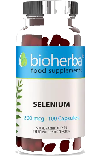 Bioherba Selenium 200 mcg L-Selenomethionine За щитовидна жлеза и имунитет