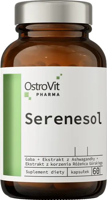 OstroVit Serenesol Stress & Serenity Formula with Gaba, L-Theanine & Ashwagandha Анти Стрес Формула - 60 капсули, 30 дози