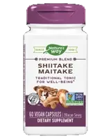 Nature's Way Shiitake & Maitake Премиум бленд от гъби за имунитет и благосъстояние х 60 веган капсули