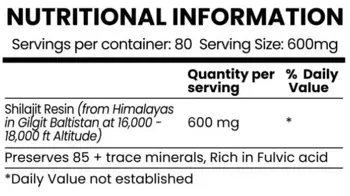 Shilajit Powerful Natural Mineral Resin