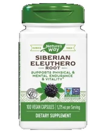 Nature's Way Siberian Eleuthero Root 425 mg Подкрепа за издръжливост и жизненост х 100 капсули