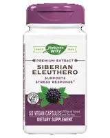 Nature's Way Siberian Eleuthero 485 mg В подкрепа на стрес реакцията х 60 веган капсули