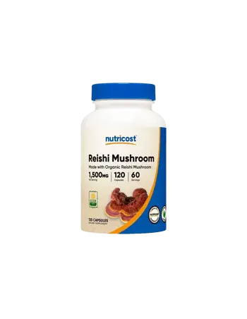 Nutricost Reishi Mushroom Силен имунитет, енергия и тонус х 120 капсули