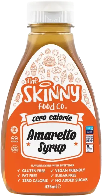 Skinny Food Co Skinny Syrup Amaretto Безкалоричен сироп с вкус на Амарето