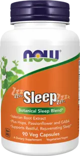 NOW Foods Sleep Botanical Sleep Blend Специализирана Формула в Подкрепа на Съня - 90 веге капсули, 45 дози