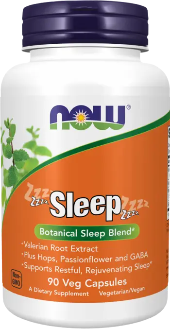 NOW Foods Sleep Botanical Sleep Blend Специализирана Формула в Подкрепа на Съня - 90 веге капсули, 45 дози
