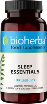Bioherba Sleep Essentials Формула за спокоен и възстановителен сън х 100 капсули