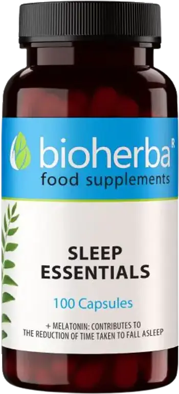 Bioherba Sleep Essentials Формула за спокоен и възстановителен сън х 100 капсули