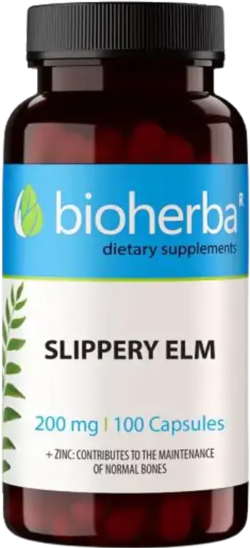 Bioherba Slippery Elm 200 mg Подкрепа за храносмилателната система х 100 капсули