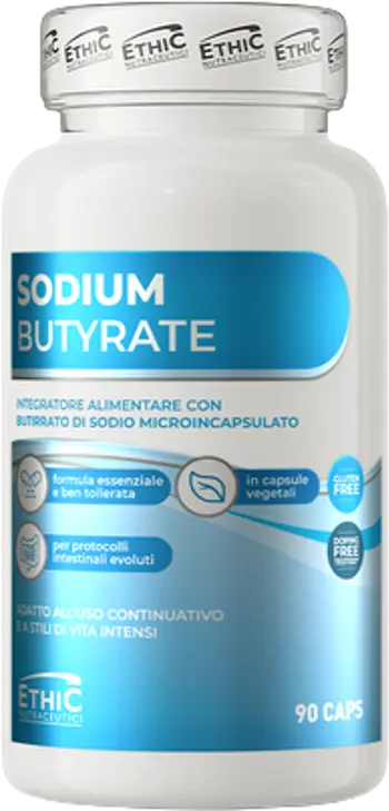 EthicSport Sodium Butyrate 600 mg За здраве на червата и храносмилането