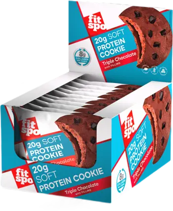 FIT SPO Soft Protein Cookie Triple Chocolate с 8g колаген и без добавена захар