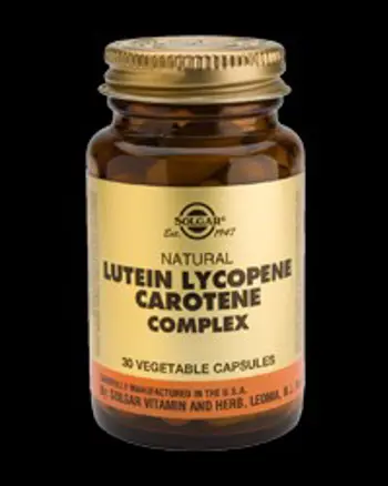 Natural Lutein Lycopene Carotene Complex - 30 капсули