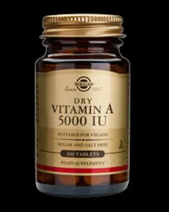Vitamin A 5000 IU Dry - 100 Таблетки, 100 Дози