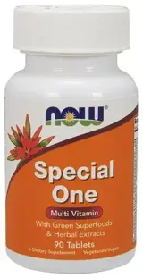 NOW Special One Multi Всекидневни мултивитамини за спортисти - 90 таблетки
