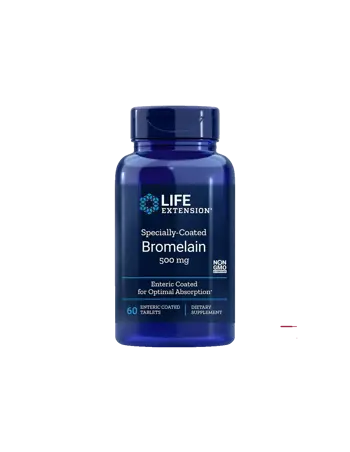 Life Extension Specially-Coated Bromelain 500 mg В подкрепа на ставите и храносмилането х 60 стомашно-устойчиви таблетки