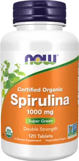 NOW Foods Spirulina 1000 мг Спирулина