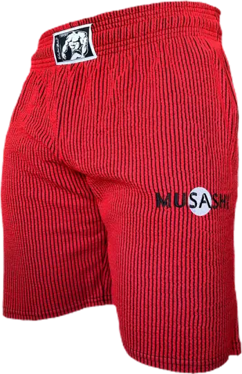 Спортни къси панталони - Червени райе / Training Shorts - Red