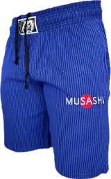 Спортни къси панталони - Сини райе / Training Shorts - Blue