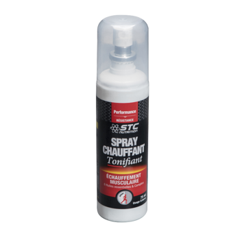 STC Nutrition Spray Chauffant Tonifiant За загряващ масаж преди тренировка 75 мл