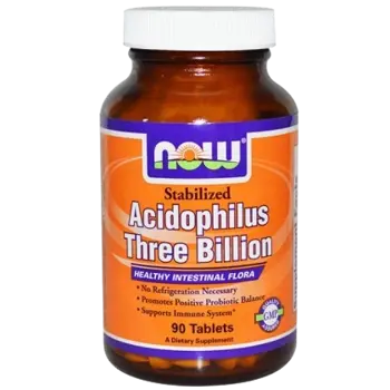 Stabilized Acidophilus Three Billion - 90 Tabs - Пробиотици