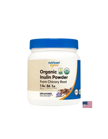 Nutricost Organic Inulin Powder From Chicory Root Органичен инулин на прах от корен на цикория