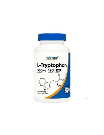 Nutricost L-Tryptophan 500 mg За спокоен сън и добро настроение х 120 капсули