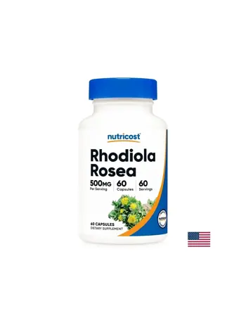 Nutricost Rhodiola Rosea Златен корен за стрес и добро настроение х 60 капсули