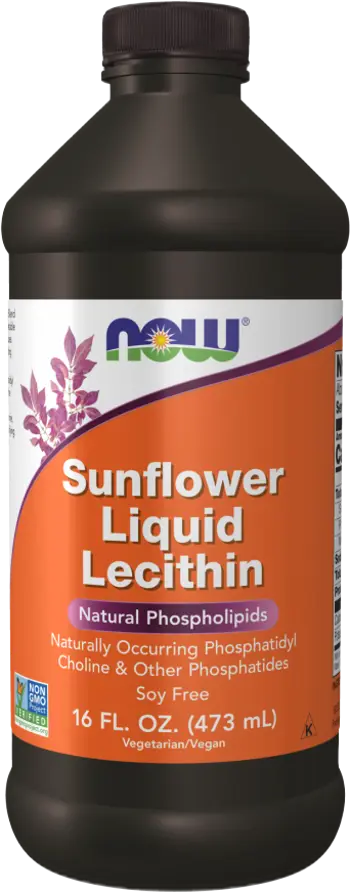 NOW Foods Sunflower Lecithin Liquid Течен Слънчогледов Лецитин - 473 мл, 32 дози