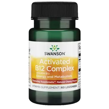 Swanson Activated B12 Complex Дъвчащи таблетки с естествен аромат на череша