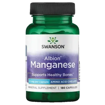 Swanson Albion Манган 10 мг За здрави кости и метаболизъм х 180 капсули