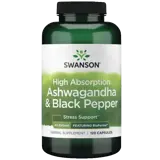 Swanson Ashwagandha Extract with BioPerine Екстракт от ашваганда с черен пипер х 120 капсули