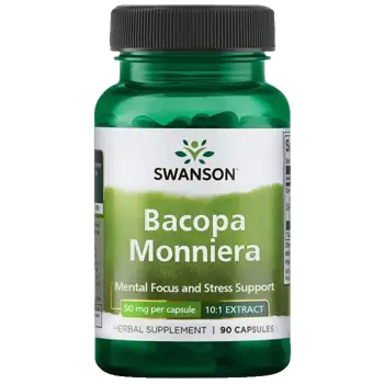 Swanson Bacopa Monnieri 10:1 Екстракт За памет и концентрация х 90 капсули